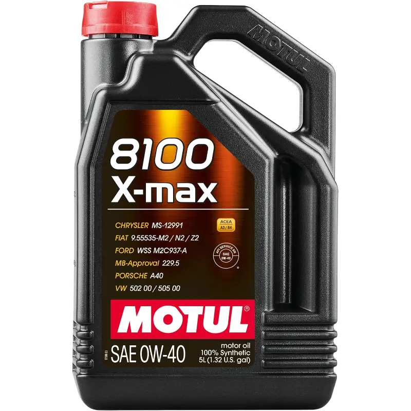 Motul 8100 X-max 0W30 Motoröl – 5 Liter, 100% Synthetisch, Für Moderne Motoren