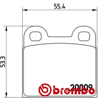 Kočione pločice prednje ALFA SPIDER 62-95 Brembo