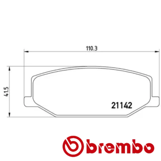 Kočione pločice prednje SUZUKI JIMNY 1.3 JTD 98-15 Brembo