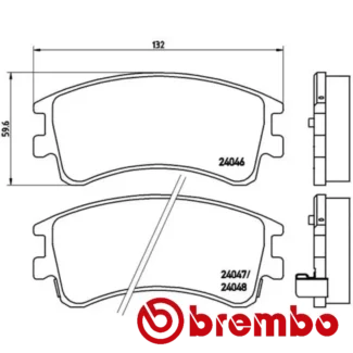 Kočione pločice prednje MAZDA 6 2.0 CDTI 04-15 Brembo