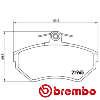 Kočione pločice prednje SEAT VW Golf 1.9 TDI 04-15 Brembo