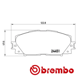 Kočione pločice zadnje Lancia Delta III 1.30 05- Brembo
