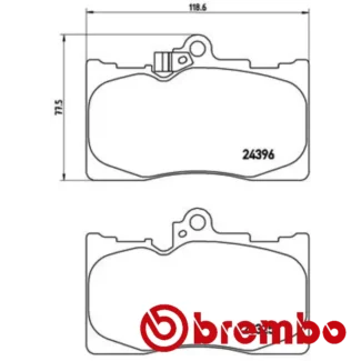 Kočione pločice prednje LEXUS GS IS III RC 2.0-4.6 203-347 04-15 Brembo