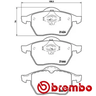 Kočione pločice prednje Audi A4 VW Golf III Passat 1.9 TDI 94-99 Brembo
