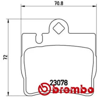 Kočione pločice zadnje Mercedes CL 500 50 V8 04-15 Brembo