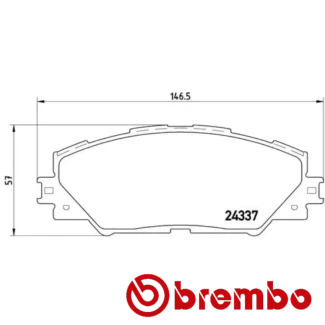 Kočione pločice prednje Nissan NV400 Opel Movano B 2.30 10- Brembo
