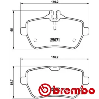 Kočione pločice zadnje MERCEDES S C217 W222 V222 X222 2.2DH-4.7 01.12-07.20 Brembo