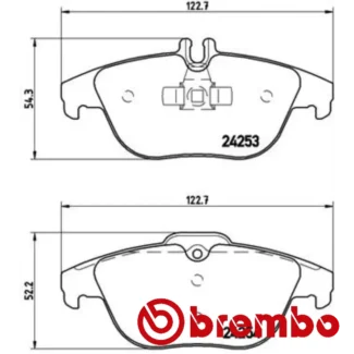 Kočione pločice zadnje MERCEDES C C204 W204 S204 1.6-5.5 120-408 01.07- Brembo