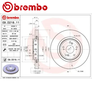Kočioni diskovi prednji par 1.6D 2.2D HONDA CR-V IV 11-17 BREMBO