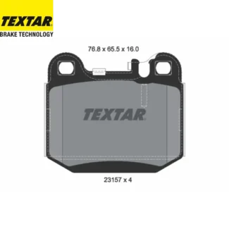 Kočione pločice zadnje Mercedes M W163 Maserati GranSport 02.98- Textar