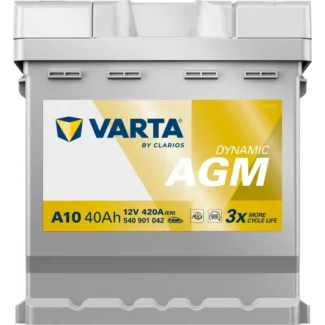 Akumulator Varta A10 12V 40Ah 420A Dynamic AGM desno+