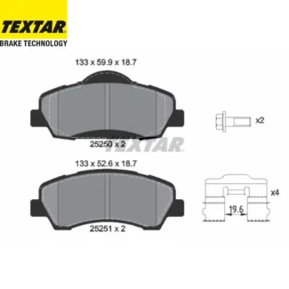 Kočione pločice prednje Citroen C4 Cactus Peugeot 301 12-19 Textar