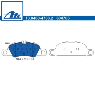 Kočione pločice prednje Porsche 718 Boxster 718 Cayman 911 06- ATE
