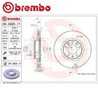 Kočioni diskovi prednji par CITROEN BERLINGO C4 GRAND PICASSO 07-19 BREMBO