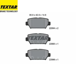 Kočione pločice zadnje Mitsubishi Eclipse Cross 1.5-2.4H 10.17-23 Textar