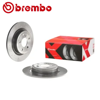 Kočioni diskovi zadnji par 1.5D MERCEDES A B CLA GLA 11-19 BREMBO