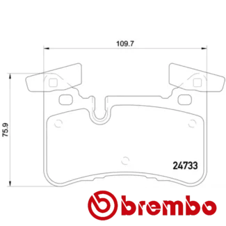 Kočione pločice zadnje MERCEDES C W204 E W212 GLS X166 4.7 02.08- Brembo