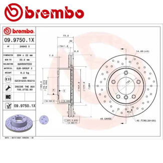 Kočioni diskovi prednji par 1.5-2.0D BMW 1 E81 E87 F20 04-19 BREMBO