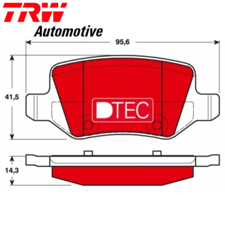 Kočione pločice zadnje ceramic Mercedes A B Sports Tourer 07-12 TRW