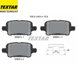 Kočione pločice zadnje Opel Insignia B 1.5-2.0D 17- Textar
