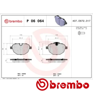 Kočione pločice prednje Corolla Verso 2.00 04- Brembo