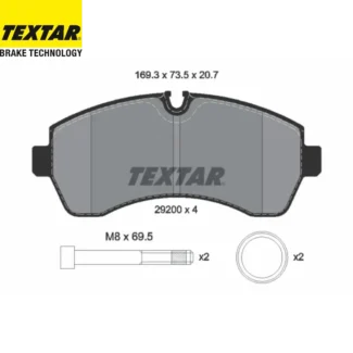 Kočione pločice prednje Mercedes Sprinter 3,5-T 2.18- Textar