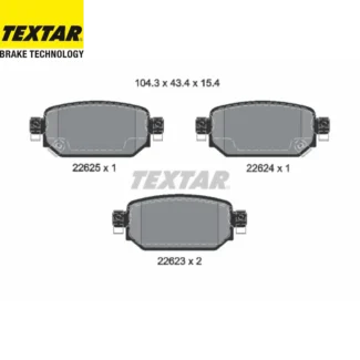 Kočione pločice zadnje Mazda 3 CX-3 1.5-2.2D 13- Textar