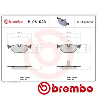 Kočione pločice zadnje Kia Ceed Cerato 1.40 06- Brembo