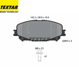 Kočione pločice prednje Mitsubishi ASX Renault Arkana 15- Textar