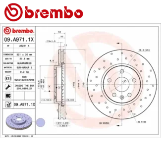 Kočioni diskovi prednji par Chevrolet Camaro Equinox Malibu Opel Insignia 08-19 BREMBO