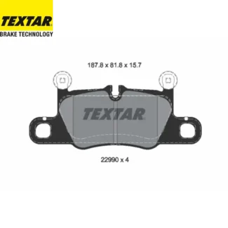 Kočione pločice zadnje Porsche Cayenne 3.0-4.0H 17- Textar