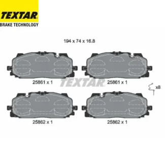 Kočione pločice prednje Audi A3 A4 A6 09- Textar