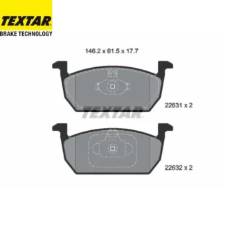 Kočione pločice prednje Audi A1 Seat Arona 09- Textar