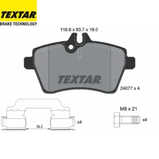 Kočione pločice prednje Mercedes A B Sports Tourer 1.5 09-12 Textar
