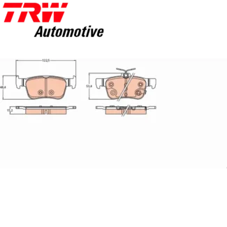 Kočione pločice zadnje E 1.0 Honda Civic X 15-19 TRW