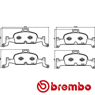 Kočione pločice prednje AUDI A4 A5 A6 1.4-3.0H 05-15 Brembo