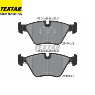 Kočione pločice prednje 3.0-3.8 BMW 3 (E36) 3 (E46) 88-08 Textar