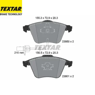 Kočione pločice prednje Audi A4 A6 1.8-4.2 00-08 Textar