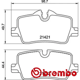 Kočione pločice zadnje BMW 2 G42 G87 3 G20 G80 4 G22 G82 1.6-3.0DH 11.18 Brembo