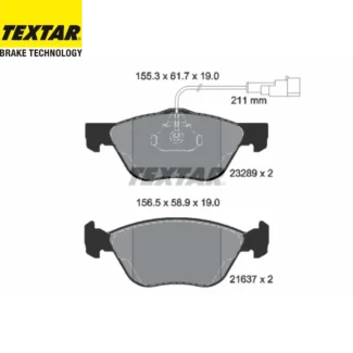 Kočione pločice prednje Alfa Romeo 145 146 147 90-03 Textar