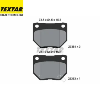 Kočione pločice zadnje Subaru Impreza 2.0/2.5 12.00-08.13 Textar