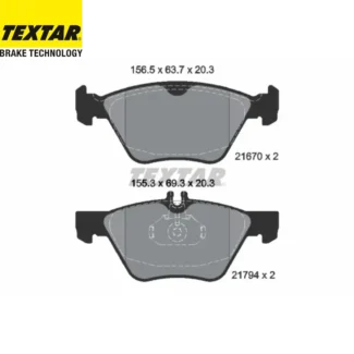 Kočione pločice prednje Mercedes CLK E SLK 95-08 Textar