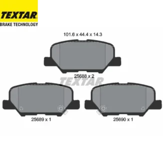 Kočione pločice zadnje Citroen C4 Aircross Mazda 3 Mitsubishi ASX 10- Textar
