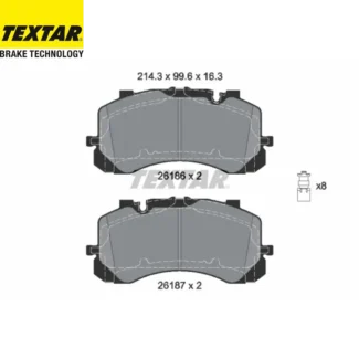 Kočione pločice prednje Bentley Bentayga 3.0H 4.0D 6.0 10.15- Textar