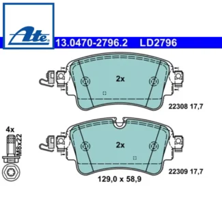 Kočione pločice zadnje Audi A4 A6 A7 15- ATE