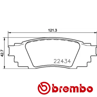 Kočione pločice prednje Lexus GX LX 2.40 99- Brembo