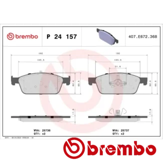 Kočione pločice prednje FORD FOCUS III 1.0-2.5 TDCI 07.10- Brembo
