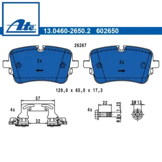 Kočione pločice zadnje Audi A6 A7 Q7 15-23 ATE