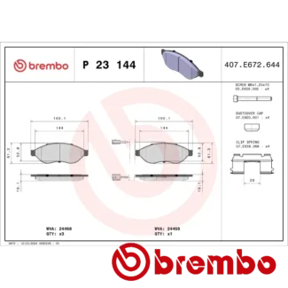 Kočione pločice prednje CITROEN JUMPER II PEUGEOT BOXER 2.0D 04-06 Brembo
