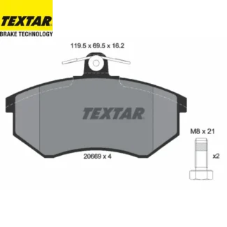 Kočione pločice prednje Audi 80 B2 90 B2 Coupe B2 82-88 Textar